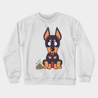 Funny alsatian smells poo poo Crewneck Sweatshirt